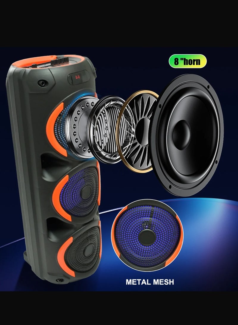 singe Wireless Bluetooth Speaker, Stereo Sound, FM Radio, TF Memory, USB Input, Mic Input rechargeable - Image 4