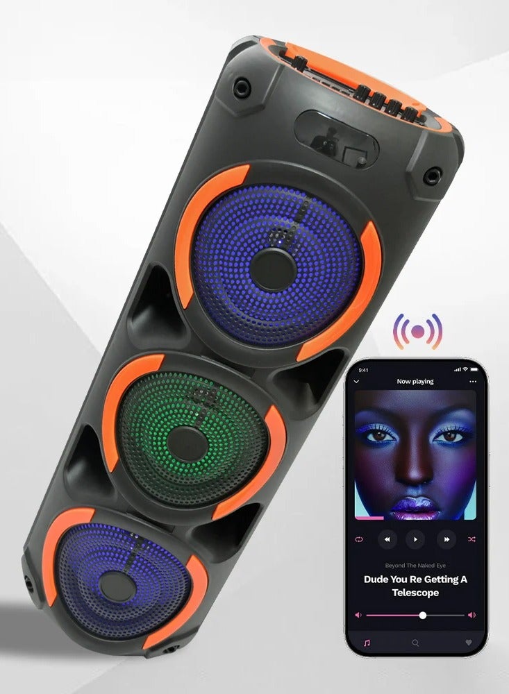 singe Wireless Bluetooth Speaker, Stereo Sound, FM Radio, TF Memory, USB Input, Mic Input rechargeable - Image 5