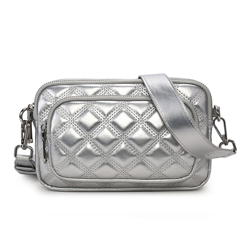 Diamond Quilted Chain Crossbody Bag - Image 5