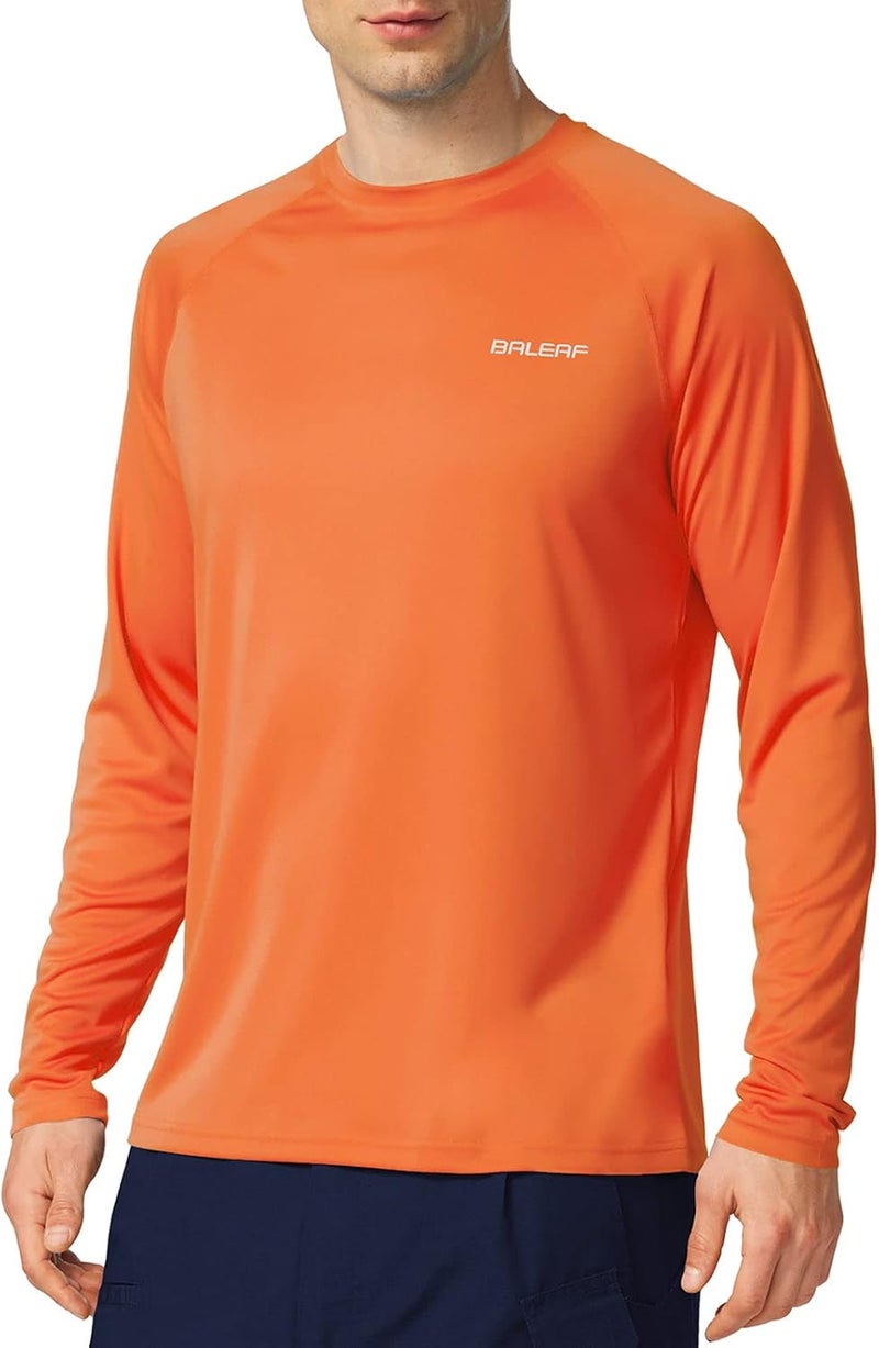 Baleaf Men's Sun Protection Shirts UV SPF UPF 50+ Long Sleeve Rash Guard Fishing Running Quick Dry Lightweight - Image 1