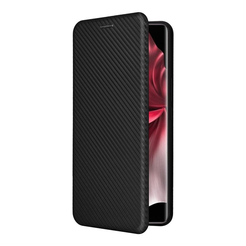 HuHa Case Cover For vivo V30e Carbon Fiber Texture Flip Leather Phone Case(Black) - Image 2