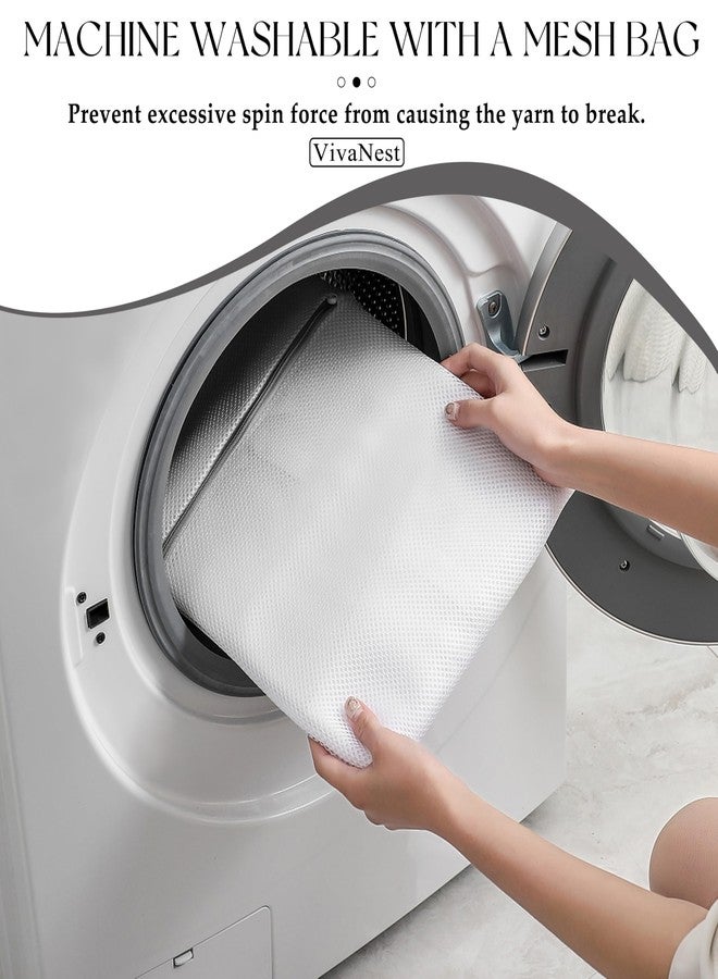 VivaNest Luxury Black White Snowflake Winter Christmas Bathroom Mat, 17"x25" Extra Soft and Absorbent Microfiber Bath Rug, Non-Slip TPR Back, Plush Shaggy Bath Carpet for Floor - Image 3