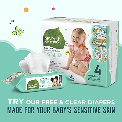 Seventh Generation Baby Wipes Sensitive Protection with Snap Seal Unscented Baby Wipes 64 Count - Image 4