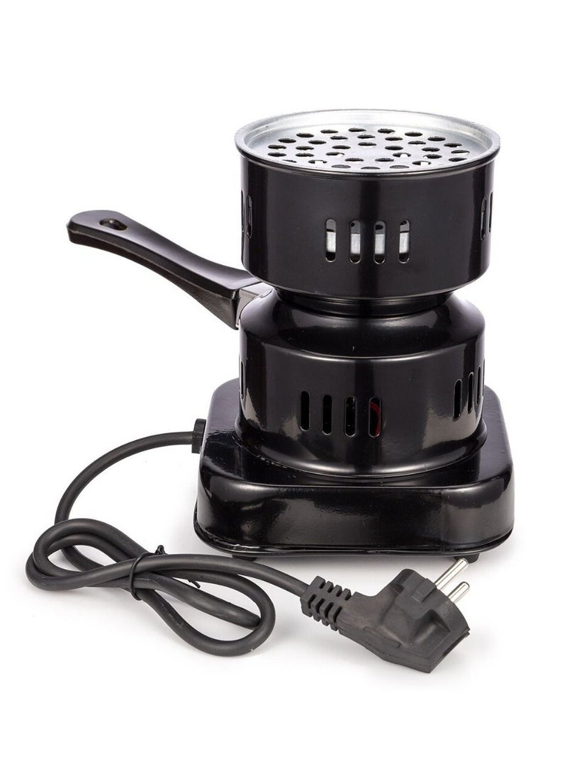 موقد فحم كهربائي متعدد الوظائف، موقد نار مطلي بالبورسلين بمقبض قابل للإزالة - للشواء في الغلايات، ومدخل النار وموقد الفحم - Image 4