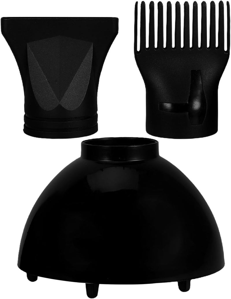 1set Hair Dryer Nozzle Set Diffuser and Styling Comb Attachments for Versatile Hair Management Travel-friendly Design for Use - Image 1