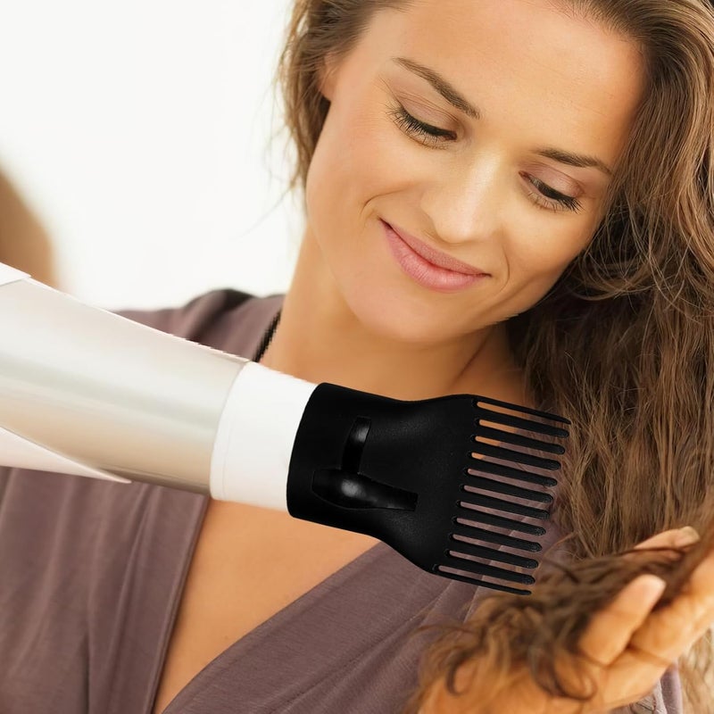 1set Hair Dryer Nozzle Set Diffuser and Styling Comb Attachments for Versatile Hair Management Travel-friendly Design for Use - Image 5