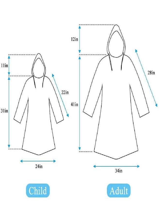 INNOCHEER INNOCHEER Rain Ponchos Family Pack of 12, Disposable Emergency Raincoat for Kids and Adults Camping Hiking Outdoors Activities (Multicolour 12PCS)  - Image 5
