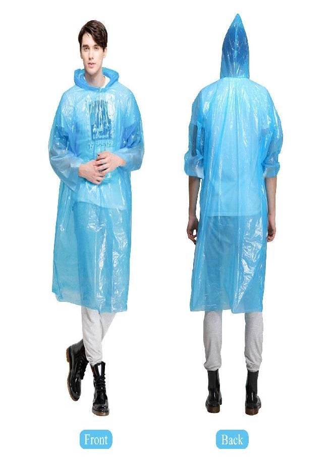 INNOCHEER INNOCHEER Rain Ponchos Family Pack of 12, Disposable Emergency Raincoat for Kids and Adults Camping Hiking Outdoors Activities (Multicolour 12PCS)  - Image 3