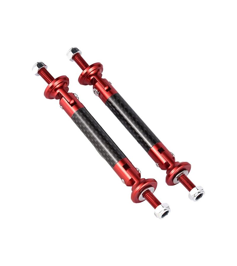 2Pcs Front Bumper Shock Absorber Support Rod Kit Universal Carbon Grain Golden Color 13cm - Image 4