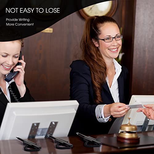 Teling أقلام عد آمنة من تيلين 100 قطعة مع حامل سلسلة لأقلام المكتب وأقلام الاستقبال للاستخدام المنزلي ومكان العمل والمكتب والبنك - Image 5