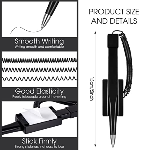 Teling أقلام عد آمنة من تيلين 100 قطعة مع حامل سلسلة لأقلام المكتب وأقلام الاستقبال للاستخدام المنزلي ومكان العمل والمكتب والبنك - Image 2