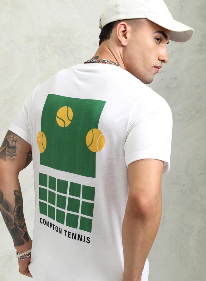 HIGHLANDER Graphic Print Round Neck Relaxed Fit T-Shirt - Image 1