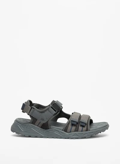Kappa Men's Textured Floaters with Hook and Loop Closure