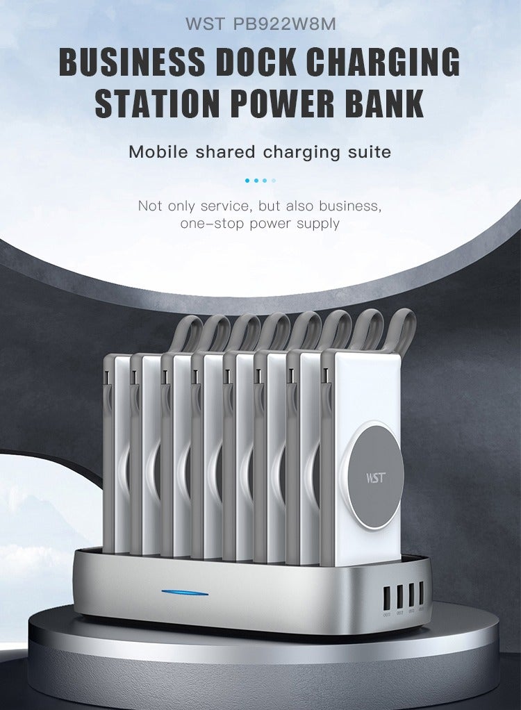 WST 8 In 1 Multiple Power Bank Docking Station - Image 4