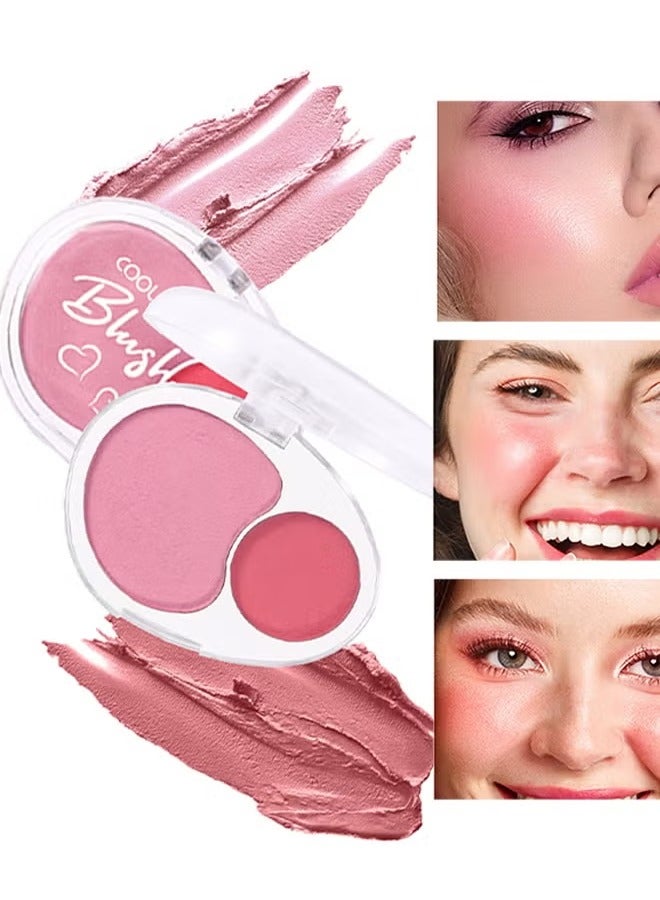 كول ستوري كريم مزدوج الاحمرار ، خفيفة الوزن بلوش لوحة - ناعم طبيعي مزيج ماكياج الاحمرار - طويلة الأمد طوال اليوم الوجه الاحمرار لوحة الخطوط # 03 - Image 1