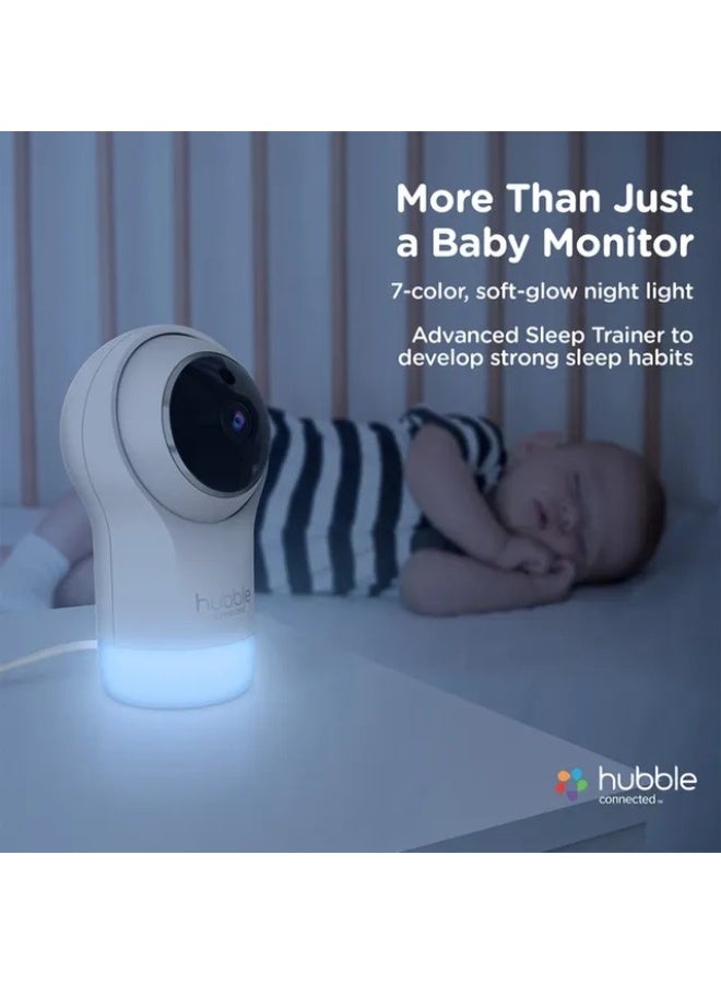 Hubble Connected Nursery Pal Glow - White - Image 5
