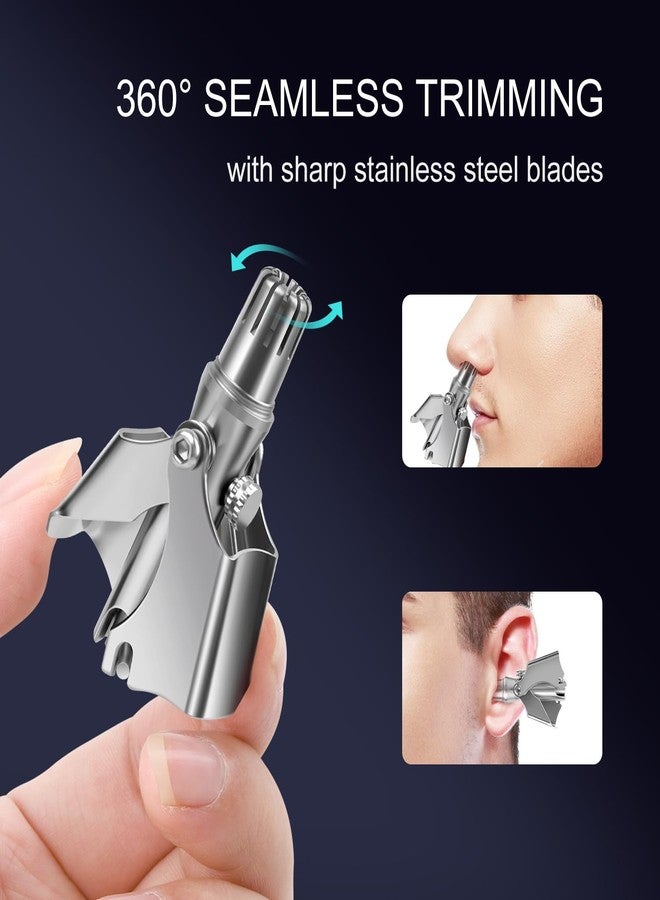 Winsea Stainless Steel Hair Trimmer for Men and Women - Manual Nose and Ear Hair Trimmer, Nose Clippers, 360° Rotating Hair Trimmer, Washable Nose Hair Remover - Image 5