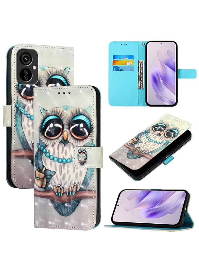 The Bros Case For Tecno Camon 19 Neo 3D Painting Horizontal Flip Leather Phone Case
