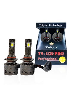 Toby's Toby's 2 Pieces TY-100PRO 9005/HB3 200W/Pair LED Headlight Bulb Assembly 20000/Pair Lumens Xtreme Bright With Color Temperature 6500K  - Image 1