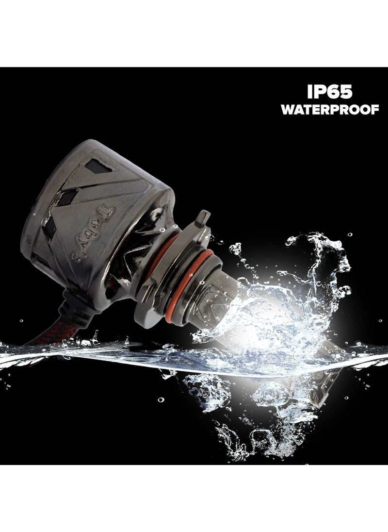 Toby's Toby's 2 Pieces TY-100PRO 9005/HB3 200W/Pair LED Headlight Bulb Assembly 20000/Pair Lumens Xtreme Bright With Color Temperature 6500K  - Image 3