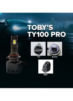 Toby's Toby's 2 Pieces TY-100PRO 9005/HB3 200W/Pair LED Headlight Bulb Assembly 20000/Pair Lumens Xtreme Bright With Color Temperature 6500K  - Image 5
