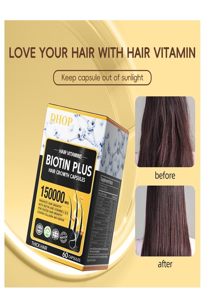 DHOP Hair Vitamins Biotin Plushair Growth Capsules - Image 3