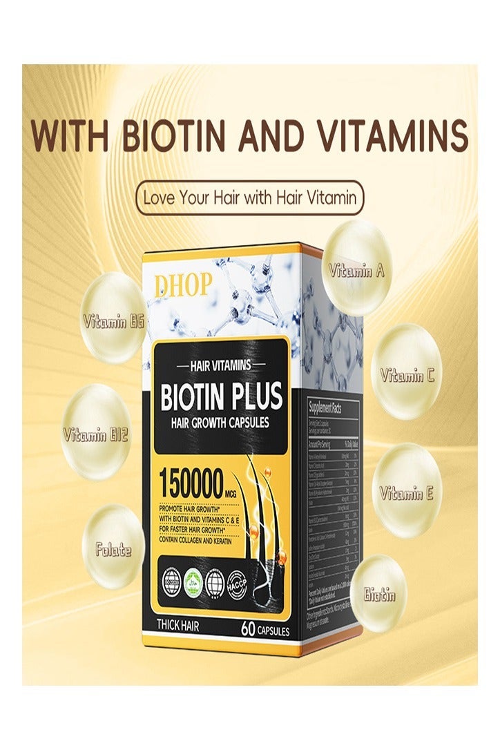 DHOP Hair Vitamins Biotin Plushair Growth Capsules - Image 5