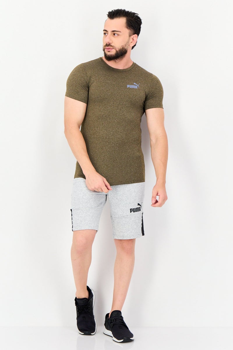 PUMA Men Sportswear Fit Short Sleeve Training T-Shirt, Olive Heather - Image 4