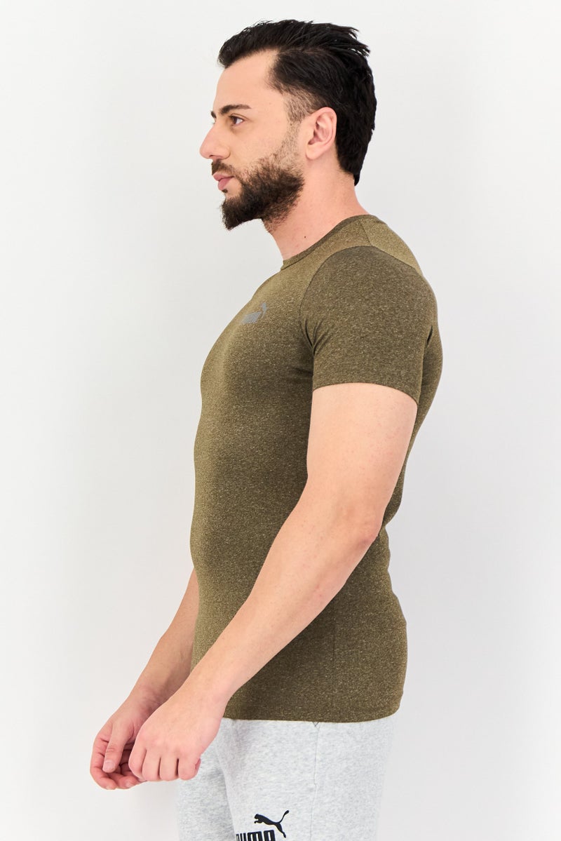 PUMA Men Sportswear Fit Short Sleeve Training T-Shirt, Olive Heather - Image 2