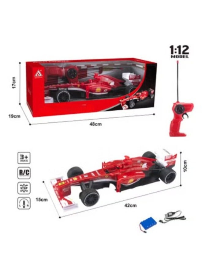 TOY GARDEN 1:12 Scale F1 SF190 Remote Control Racing Car – Rechargeable Battery, USB Charging, High-Speed RC Toy for Kids & Adults - Image 3
