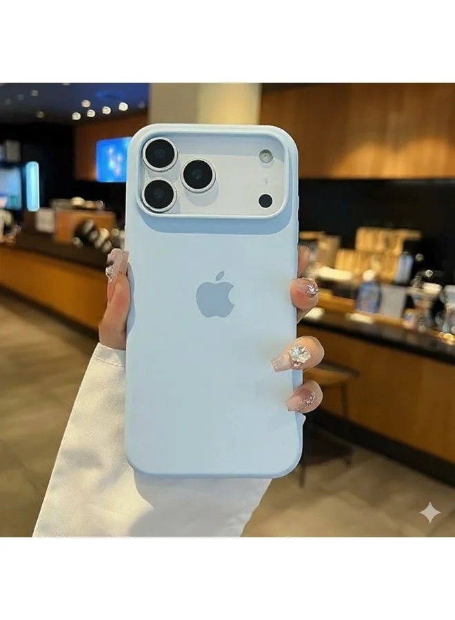 موبكوس جراب آيفون  برو ماكس أزرق سماوي فاخر مغناطيسي مقاوم للصدمات نحيف ناعم يدعم الشحن اللاسلكي