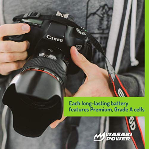 Wasabi Power بطارية وسباي باور LP-E17 (عبوة 2) وشاحن USB مزدوج لكاميرات كانون LP-E17 وCanon EOS R10، EOS RP، EOS M6 Mark II، M6، M5، M3، EOS Rebel T8i، T7i، T6i، T6s، EOS Rebel SL3، SL2، EOS 77D - Image 5