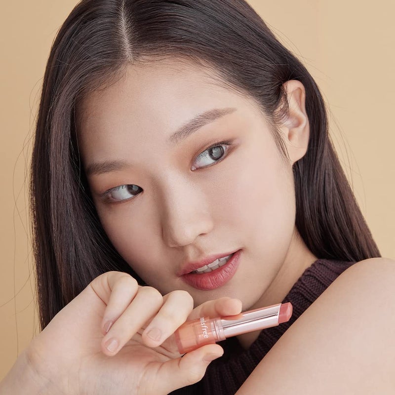 innisfree بلسم شفاه تينت رطب من إينيسفري: #3 بيج محب، لمسة لامعة طبيعية، مدعوم بزيت بذور الكاميليا من جيجو، سيراميد، وحمض الهيالورونيك - Image 4