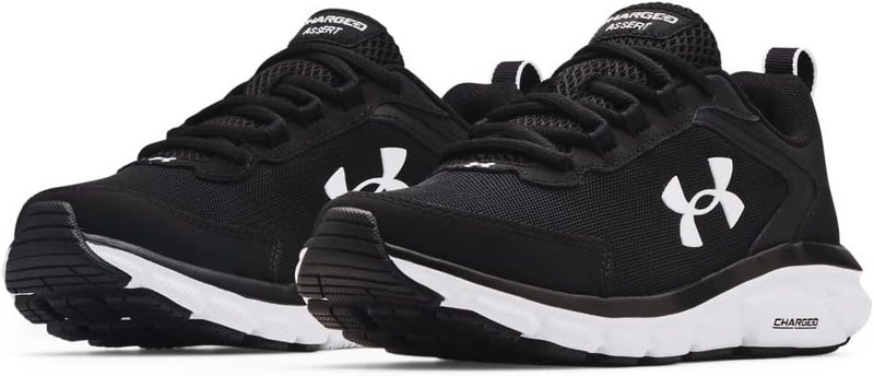 Under Armour Charged Assert 9 Women's Running Shoe - Black/White - Image 4