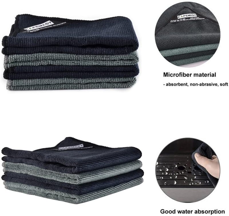 CAFEMASY Barista Micro Cleaning Towels Pack - 4pcs Soft Absorbent Non-Abrasive Micro Cleaning Cloth for Barista to Clean Steam Wand Coffee or Espresso Machine - Image 4