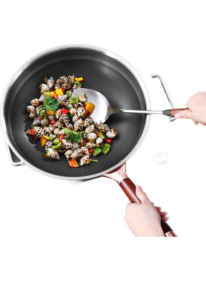 KBH 304 Stainless Steel Spatula With Walnut Wood Handle, Heat-Resistant, Anti-Scalding, High-Temperature Resistant, Suitable For Frying Pans And Stainless Steel Wok - Image 3