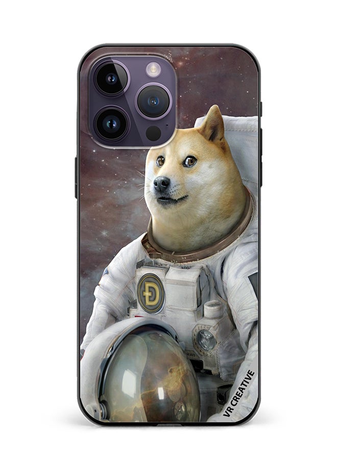Protective Case Cover For Apple iPhone 16 Pro Max Doge To Space Design Multicolour