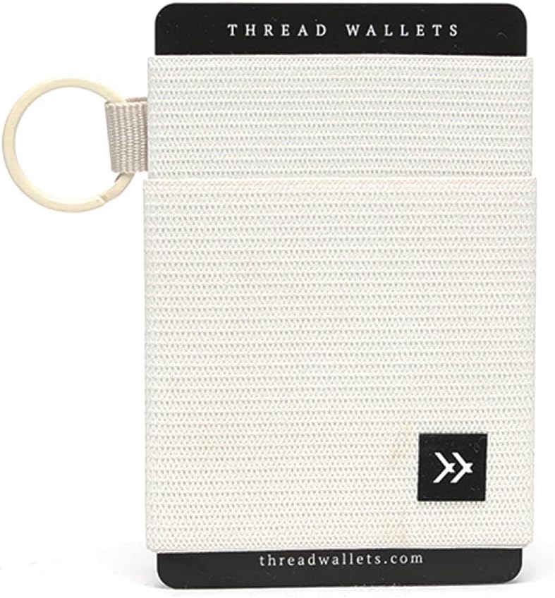 Thread Wallets Ultra Slim Minimalist Card Holder Wallet for Men and Women (Off White, One Size) - Image 1