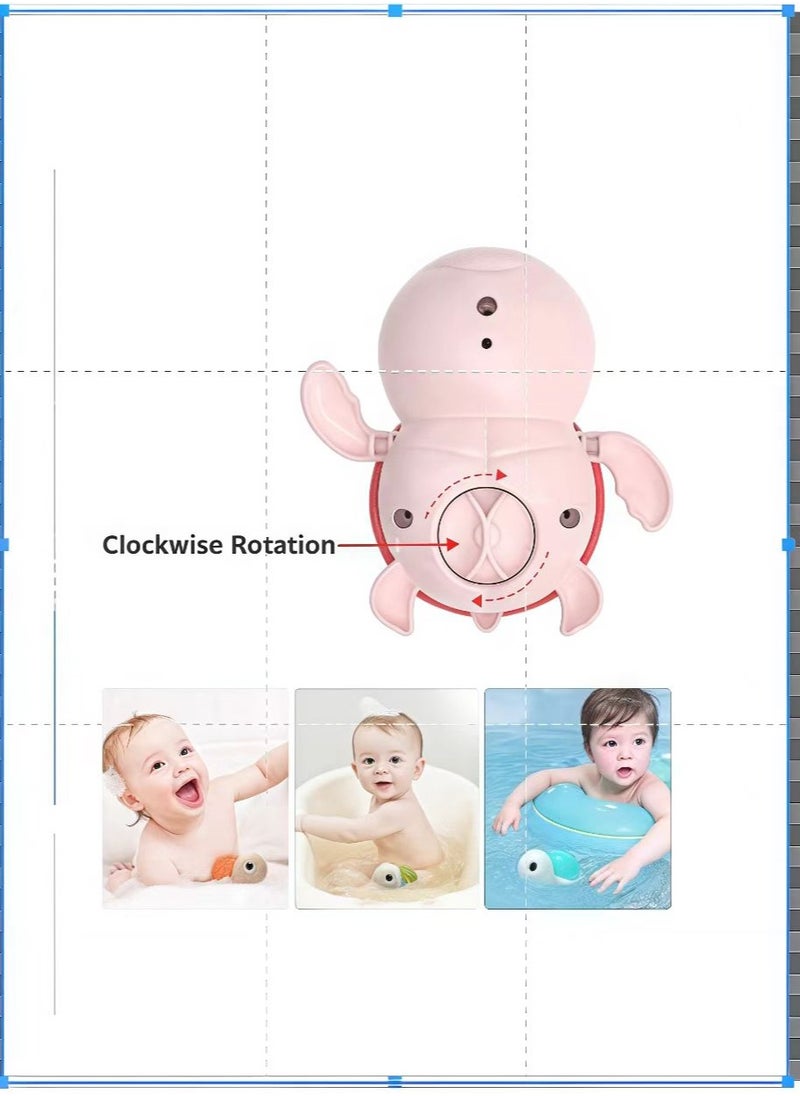 Generic - 3-piece cute baby bath toy set, winding bathtub, swimming pool toys, animals suitable for young children, babies, boys and girls - Image 1