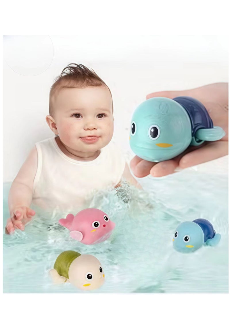 Generic - 3-piece cute baby bath toy set, winding bathtub, swimming pool toys, animals suitable for young children, babies, boys and girls - Image 1