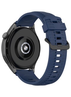 Generic Silicone Sport Band 22MM Compatible with Samsung galaxy watch 3 45mm /watch 46mm/Gear S3/Huawei watch GT3 46MM/GT2E/GT2 Pro/GT2 46MM/Amazfit GTR 2/3/3 Pro/GTR4 (Blue)  - Image 1