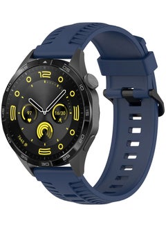 Generic Silicone Sport Band 22MM Compatible with Samsung galaxy watch 3 45mm /watch 46mm/Gear S3/Huawei watch GT3 46MM/GT2E/GT2 Pro/GT2 46MM/Amazfit GTR 2/3/3 Pro/GTR4 (Blue)  - Image 2
