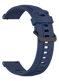 Generic Silicone Sport Band 22MM Compatible with Samsung galaxy watch 3 45mm /watch 46mm/Gear S3/Huawei watch GT3 46MM/GT2E/GT2 Pro/GT2 46MM/Amazfit GTR 2/3/3 Pro/GTR4 (Blue)  - Image 3