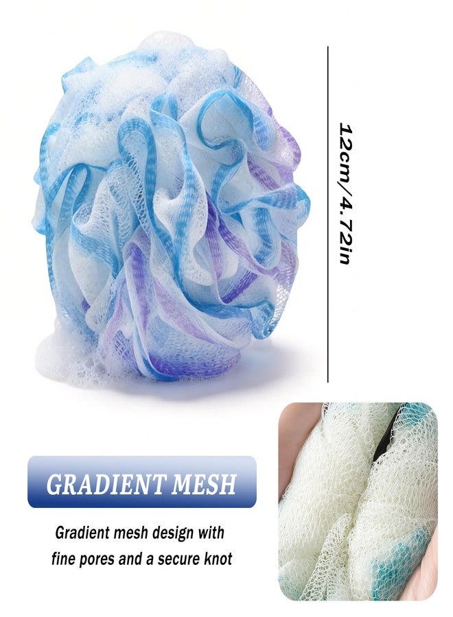 LJYBoBin Bath Sponges Loofah,Body Shower Scrubber Mesh Pouf Loofah Sponge for Women and Men,Bath Sponges for Shower Exfoliating Cleaning(Pack of 4,75G,Colorful - Image 4