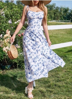 Shein Women's Blue Fresh Ditsy Floral Dress SHEIN  - Image 3
