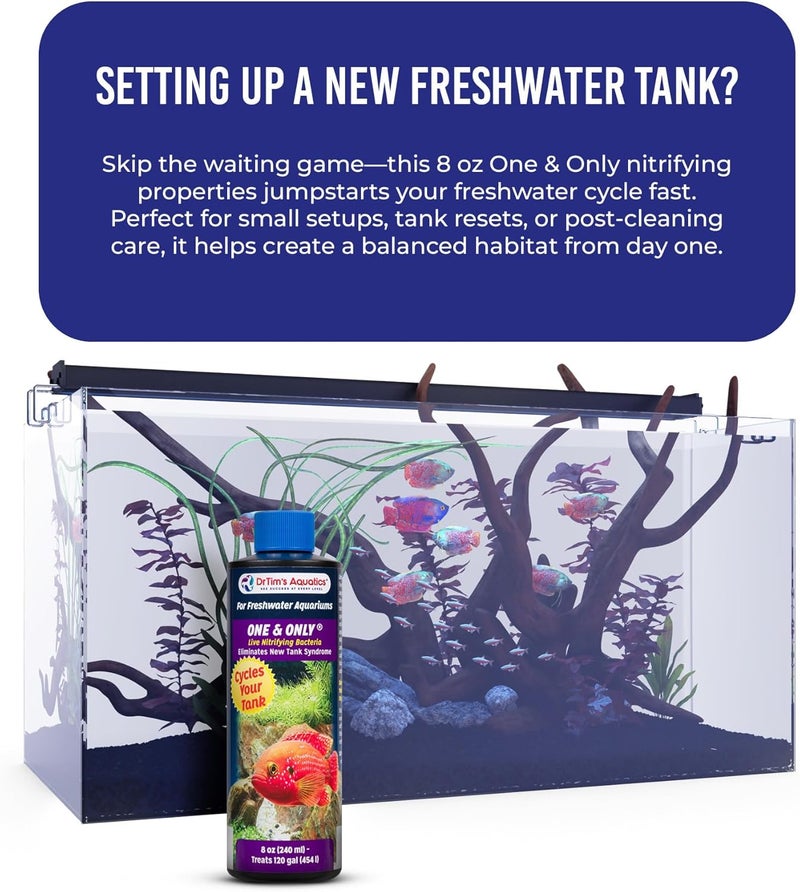DrTim's Aquatics One & Only Live Nitrifying Bacteria for Freshwater Aquaria - 8 Ounce - Image 2