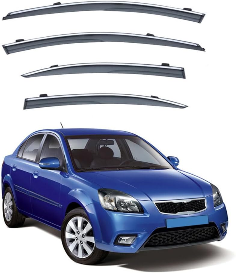 Premium Wind Deflector for Kia Pride MK2-JB 2005-2011 Window Side Visor Keep Your Car Ventilated in Rain Reduce Wind Turbulence External Accessories - Image 1