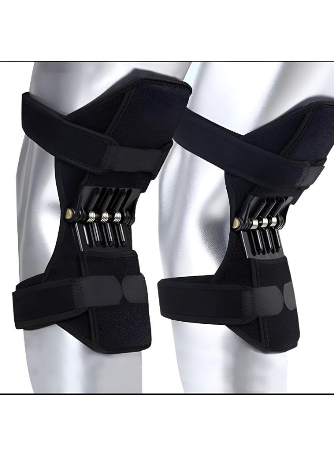 Heavy-Duty Spring Knee Support Brace for Joint Stability and Pain Relief – Arthritis Compression Knee Sleeve – Ideal for Running, Walking, Hiking & Squats – Breathable Anti-Slip Universal Size Design for Maximum Performance Support(one piece) - Image 1
