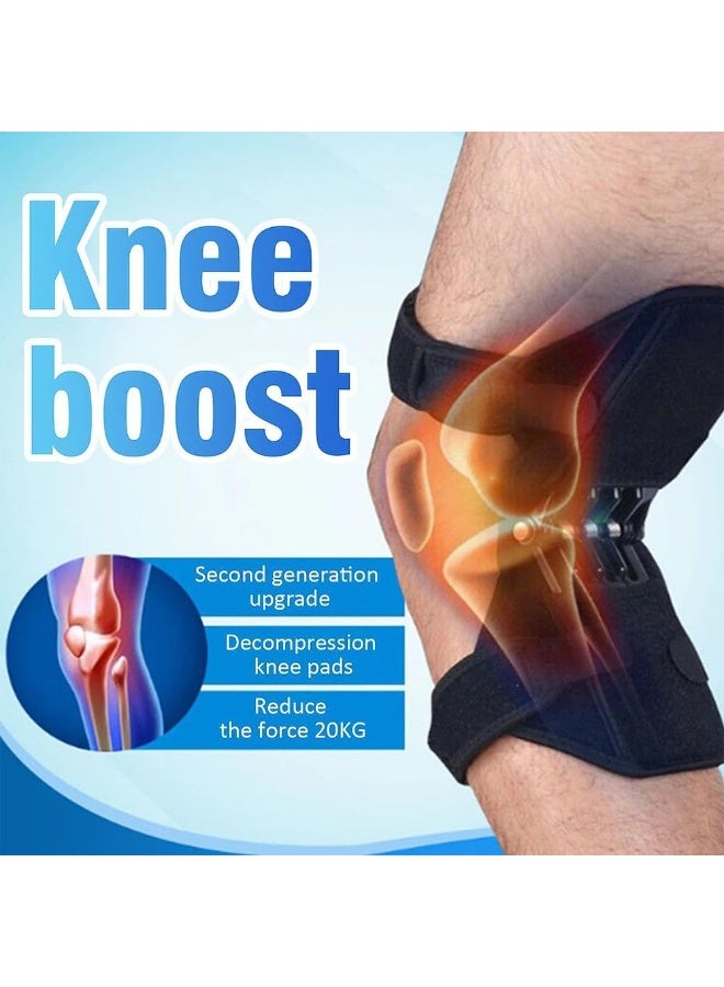 Heavy-Duty Spring Knee Support Brace for Joint Stability and Pain Relief – Arthritis Compression Knee Sleeve – Ideal for Running, Walking, Hiking & Squats – Breathable Anti-Slip Universal Size Design for Maximum Performance Support(one piece) - Image 4
