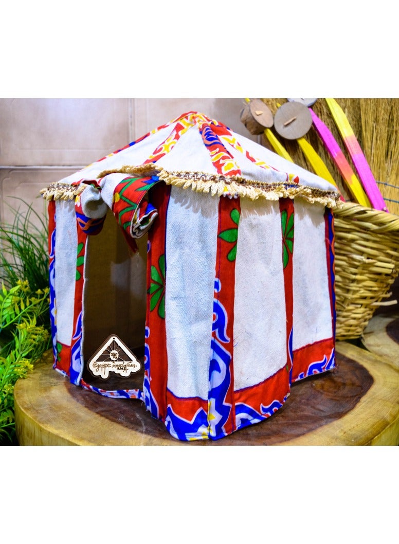 Egypt Antiques The art of small figures, the formation of a Bedouin tent, size 50x30, handmade by Egypt Antiques - Image 4